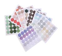 600 Pieces Colorful Planner Dot Stickers Pastel, Morandi Dot Washi Stickers, Round Color Coding Circle Dot Labels for Album Dairy Journal Scrapbook Wall Decor (55 Colors)