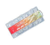 600 Pieces Professional Short Half Covers Nails Tips Providing Comfort and Versatility for Various Nails Designs Quick Manicure Solution