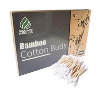 600 pk Bamboo Cotton Buds (6 x 100) by ZHIYE, 100% Biodegradable Cotton Swab with Wooden Handles for Cleaning Ear, Makeup,Keyboard,Wound etc