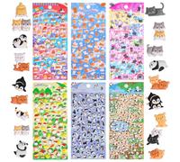 600+ Puffy Stickers Wow - 3D Kawaii Cute Stickers, Mini Animal for Kids & Adults - Penguin, Cat, Puppy, Panda Bear for Crafts, Phone, Laptops, Journals