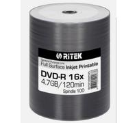 600 Ritek GPL Duplication Printable Blank DVD DVD-R 16x 4.7GB 120 min Discs