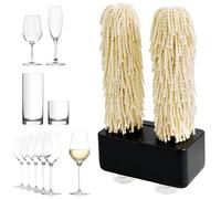 600 RPM Electric Wine Glass Polisher, Automatic Drying Machine for Instant Polishing, Ideal for Bars and Restaurants, Perfect for All Glassware Types