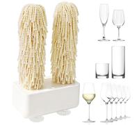 600 RPM Electric Wine Glass Polisher, Automatic Drying Machine for Instant Polishing, Ideal for Bars and Restaurants, Perfect for All Glassware Types
