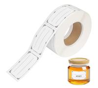 600 self-Adhesive Labels, Waterproof and Oil-Resistant, customised self-Adhesive Labels, Suitable for Canned jam Jars, Le Parfait Jars and Frozen Foods.