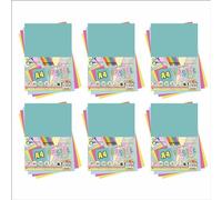 [600 Sheets] - A4 Pastel Card, Assorted Colour 250 GSM Cardstock for Halloween, Invitation Greeting, Scrapbooking, DIY Crafting, Drawing & Painting