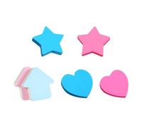 600 Sheets Colorful Heart Sticky Notes Star Shaped Sticky Notepads Bright Color Memo Pad Stickers Pastel Sticking Notes Small Self Stick Note Pads Notes for Home Office