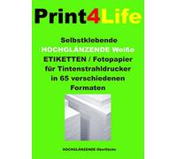 600 sheets DIN A4 Glossy 240g glossy photo paper, cast coated, bright white and glossy paper for high quality color prints. The photo paper is perfect for photo-realistic and digital prints with brilliant color reproduction