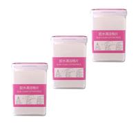 600 Sheets Eyelash Glue Wipes Cleaning Pads 200 3 Boxes | Lint-free Fabric, Quick Wiping, Portable Plastic Storage, for Glue Bottle Nozzles, Nail Polish Remover Bottles and Salons