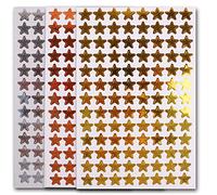 600+ Star Stickers - Gold, Silver & Bronze Colour