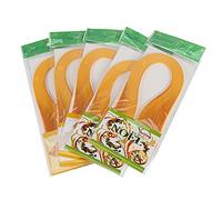 600 Stripes Quilling Paper, Paper Strips 3mm Width Pure Color Quilling Kit Paper Star Strips Star Paper Strips for Origami Paper Hand Craft Decoration (Orange)