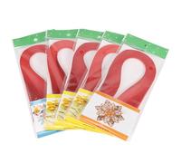 600 Stripes Quilling Paper, Pure Color Hand Craft Decoration with Rolling Strips, 3mm Width Origami Paper, Fine Motor Skills Training (Red)