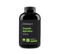 600 Tablets Organic Spirulina - 100% Pure Algae of High Purity - 3000 mg per Dose - Satiating and Detox - Rich in Plant-Based Protein - Free from Additives and Allergens
