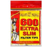 600 To 15000 x Rolling KING Cigarette Tobacco Filters EXTRA SLIM ULTRA Tips Resealable New Bags Smoking MYO Make Your Own UK FREE P&P (1 x Pack (600 Filter Tips))