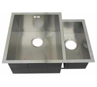 600 x 480mm Undermount 1.5 Bowl Handmade Satin Stainless Steel Kitchen Sink (DS034)