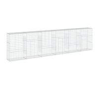 vidaXL Gabion Basket with Cover - Galvanised Iron/Stainless Iron Wire - 600x50x150 cm - Ideal for Landscaping, Retaining Walls, Outdoor Decor