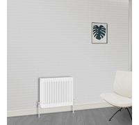 (600 x 830mm-3 Column) NRG Traditional White Bathroom Cast Iron Radiator