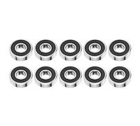 6000-2RS Deep Groove Ball Bearings 10mm x 26mm x 8mm | 10 Pack Rubber Sealed for Hobby Projects/Small Motors/Machinery | Low Noise & Long Life Steel Bearings
