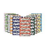 6000 Bingo Flyers Single Sheets Jumbo 6 To View - 10 Pads of 600 (ANY)