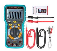 6000 Count LCD Digital Automotive Multimeter True RMS Universal Tester with Flashlight Auto Power Off Backlight Data Hold Continuity Testing Diode Test hFE Full Automatic Select