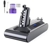 6000 mAh Replacement Battery for Dyson V10 Battery Compatible Animal Absolute Motörhead Fluffy V10 Total Clean Cordless Vacuum Cleaner Battery with 2 Filters + 1