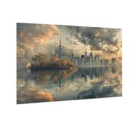 6000 Piece Jigsaw Puzzle City Jigsaw Puzzles for Adults Landscape Impossible Puzzle Challenging High Difficulty Family Activity, Gift Box Packaging, Great Gift Idea for Family Friends 105x180CM -1189y