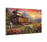6000 Piece Jigsaw Puzzle Landscape Jigsaw Puzzles for Adults Animal Impossible Puzzle Challenging High Difficulty Activity, Gift Box Packaging, Great Gift Idea for Family Friends 105x180 CM -250y