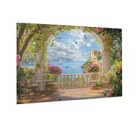 6000 Piece Jigsaw Puzzle Landscape Jigsaw Puzzles for Adults Town Impossible Puzzle Challenging High Difficulty Family Activity, Gift Box Packaging, Great Gift Idea for Family Friends 105x180 CM -315y