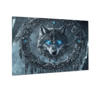 6000 Piece Jigsaw Puzzle Wolf Jigsaw Puzzles for Adults Dream Catcher Impossible Puzzle Challenging High Difficulty Activity, Gift Box Packaging, Great Gift Idea for Family Friends 105x180 CM -780y