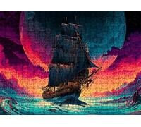 6000 Piece Jigsaw Puzzles for Adults, Boat dream Wooden Puzzle Hard Difficult Challenging Puzzle, jigsaw Puzzle 70.7 x 41.5 inches, Stress Relief Wall Decor, Educational Games, w0-99