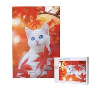 6000 Piece Jigsaw Puzzles for Adults Cat Jigsaw Comes with Packaging Box and Reference Pictures, Fun and Joyful Family Entertainment Games, Challenging Adult Puzzles Gifts Home Decor Leaves M-1832