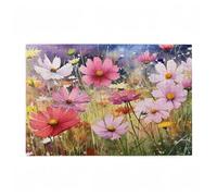 6000 Piece Jigsaw Puzzles for Adults, Creative Impossible Puzzles Games for Adults Beginners, Large Wooden Jigsaw with Poster and Storage Box, Gifts for Women, Theme: Flower & Color 105x179cm D-215