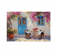 6000 Piece Jigsaw Puzzles for Adults, Creative Impossible Puzzles Games for Adults Beginners, Large Wooden Jigsaw with Storage Box, Gifts for Women Men, Home Decor, Theme: Cat & Flower 105x179cm D-250