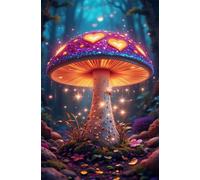 6000 Piece Jigsaw Puzzles for Adults - Dream Mushrooms - Eco Matte Anti-Glare Print, Precision Fit Interlocking Pieces with Letter Zone Backing 70.5x41.3 inch