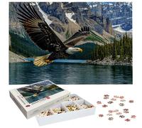 6000 Piece Jigsaw Puzzles for Adults, Eagle Jigsaw Puzzles for Adults, Wooden Puzzle with Gift Box, Lake Jigsaws for Family Educational Games, Unique Gifts for Women/Men, Home Wall Decor H-3424