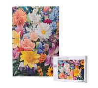 6000 Piece Jigsaw Puzzles for Adults Flower Jigsaw Comes with Packaging Box and Reference Pictures, Fun and Joyful Family Entertainment Games, Challenging Adult Puzzles Gifts Home Decor Spring M-1948