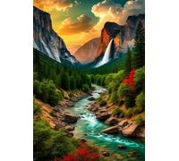 6000 Piece Jigsaw Puzzles for Adults Jungle River Challenging Puzzle Educational Games Puzzle for Adults 6000 Pieces Family Game Great Gift Idea, 70.5 x 41.3 inch
