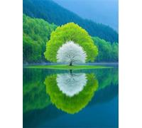 6000 Piece Jigsaw Puzzles for Adults - Jungle River - Eco Matte Anti-Glare Print, Precision Fit Interlocking Pieces with Letter Zone Backing 70.5x41.3 inch