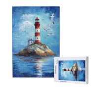 6000 Piece Jigsaw Puzzles for Adults,Lighthouse Jigsaw Puzzles for Adults, Wooden Puzzle with Gift Box,Ocean Jigsaws for Family Educational Games, Unique Gifts for Women/Men, Home Wall Decor,ML-245