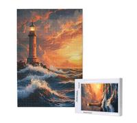 6000 Piece Jigsaw Puzzles for Adults,Lighthouse Jigsaw Puzzles for Adults, Wooden Puzzle with Gift Box,Ocean Jigsaws for Family Educational Games, Unique Gifts for Women/Men, Home Wall Decor,ML-1073