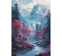6000 Piece Jigsaw Puzzles for Adults Mountain Trees Rivers Challenging Puzzle Educational Games Puzzle for Adults 6000 Pieces Family Game Great Gift Idea, 70.5 x 41.3 inch