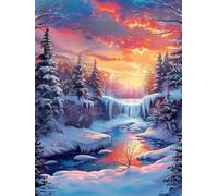 6000 Piece Jigsaw Puzzles for Adults - Sunrise Winter - Eco Matte Anti-Glare Print, Precision Fit Interlocking Pieces with Letter Zone Backing 70.5x41.3 inch