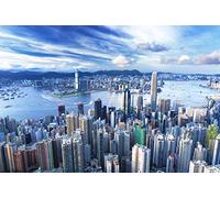 6000-piece Puzzle for Adults, 6000-piece Puzzle - Panorama Hong Kong 6000-piece Puzzle Game Gift for Adults and Children
