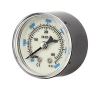 6000 Psi CO2 Pressure Gauge High Precision Double Scale Luminous Air Pressure Meter with 1/8NPT Thread for CO2 Cylinder Brass Material