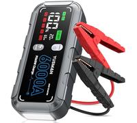 6000A Car Battery Jump Starter, 65W Quick Charger, 26800mAh Jump Starter Battery Pack(All Gas/12L Diesel) with Booster, 4-Mode Lights