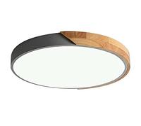 6000K Cool White LED Ceiling Light - Slim 1.9 Inch Recessed Panel Lamp Energy-Saving Wood Art Fixture for Bedroom & Home Lighting Stylish Ceiling Decor