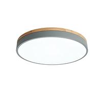 6000K LED Flush Mount Ceiling Light with Remote - Energy Saving Minimalist Round Flat Fixture for Home Decor, Perfect for Kitchen Island and Living Spaces