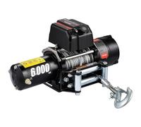 6000LBS 12V Recovery Car Electric Winch Series Wound ar Train Wireles Remote Control Steel Cable Winches for Heavy Duty ATV for Beginners DIY use