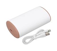 6000mAh Mini Hand Warmer Two Gears Double Protection USB Charging Pocket Heater for Winter Outdoor (Brown)