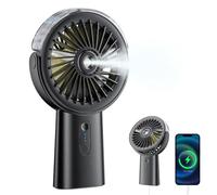6000mAh Misting Fan Portable, Handheld Personal Fan with Cooling Spray | Hand Held USB Rechargeable Fans with 3 Speeds, 90°Flip Water Mister for Summer Outdoor Travel Beach Camping Office Essentials