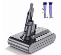 6000mAh Replacement Battery for Dyson V7 | V7 Battery for Dyson SV11, Compatible with V7 Animal Fluffy Trigger Motorhead and All V7 Series Vacuum Cleaners(2 Filters)